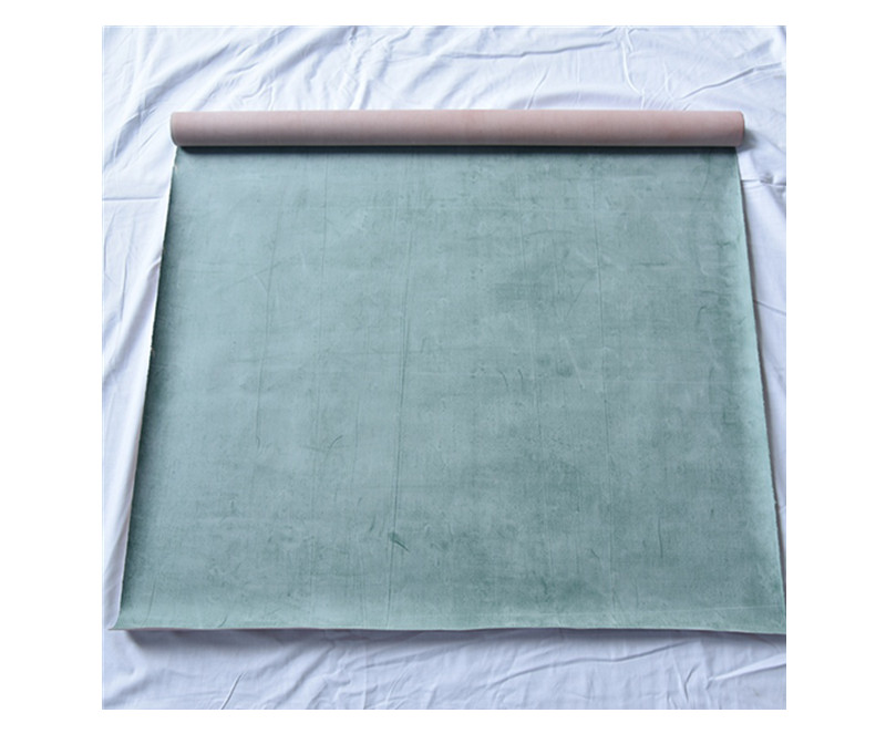 Green hospital mackintosh rubber bed sheet
