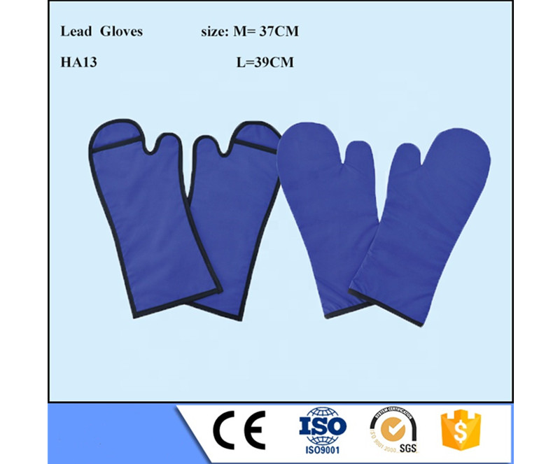 hospital high quality HA14 Medical X Ray Mitten Radiation Lead Protective Gloves for doctor